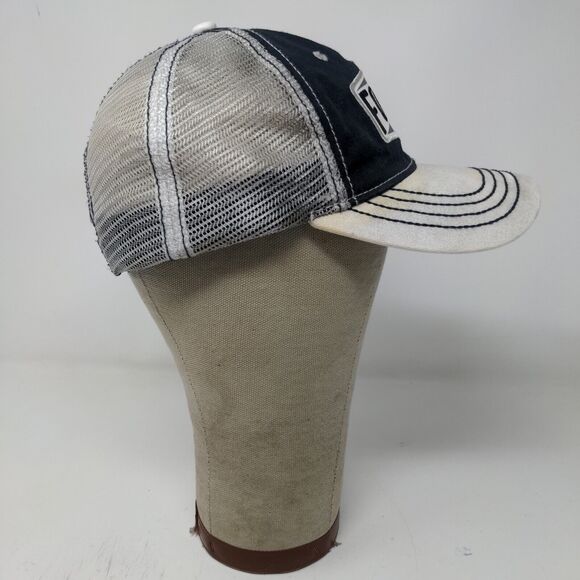 Ford Mens Meshback Snap Back Hat Blue White Embroidered Logo - Picture 7 of 12